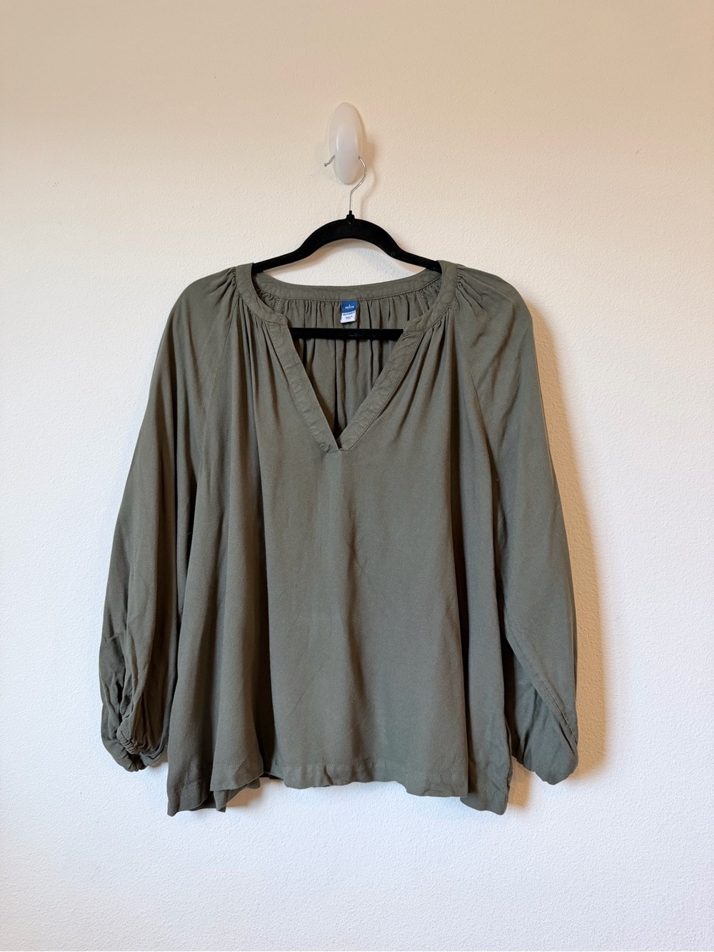 Old Navy Olive Green Peasant Top